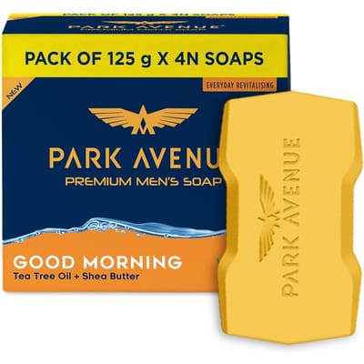 Park Avenue Premium Herensopen Goedemorgen 125g X 4 Stuks Hydraterende Badzeep Hydraterende Geur