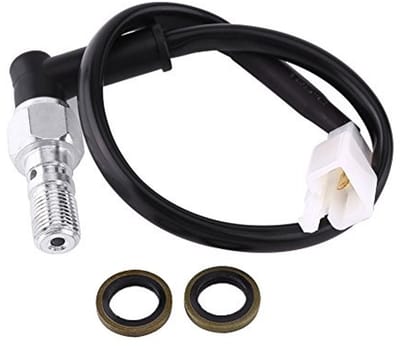 JHUBERS - Hydraulic Brake Switch - Universele Motorfiets - Duurzaam en Robuust - Zwart - Hydraulische Remdrukschakelaar - Eenvoudige Installatie -...