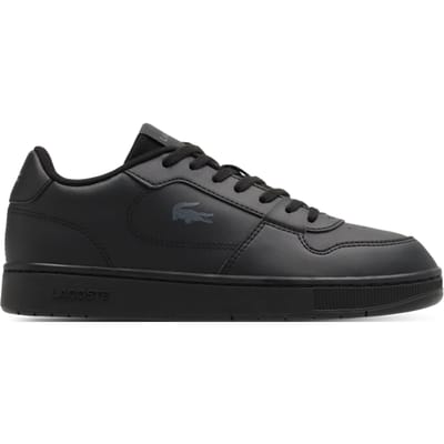 Lacoste Court Ace Kindersneakers - Zwart - Maat 35.5 - Leer