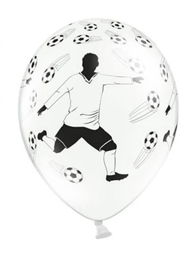 Partydeco - Ballonnen Voetbal Player (6 stuks)