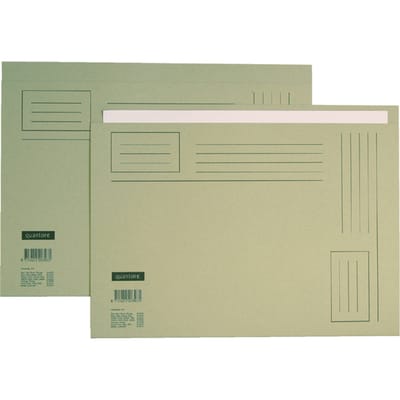 Vouwmap Quantore Folio ongelijke zijde 230gr grijs