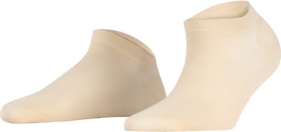 FALKE Fine Softness lichte gevoel elegant modal 50 DEN sneakersokken enkelsokken dames beige - maat 35-38