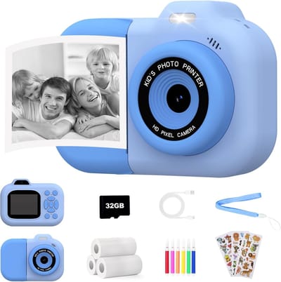 Kinder Camera - Directe Fotocamera - Foto's Maken Printen - Direct Printen Zonder Inkt - 1080P HD - Niet gespecificeerd