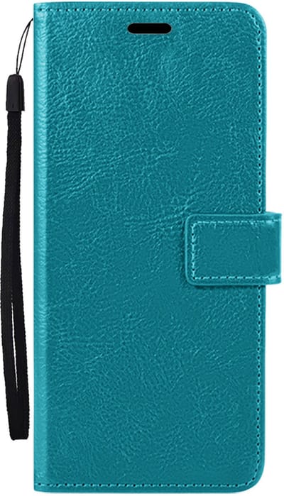 Hoes - Met Pasjeshouder - Geschikt voor Samsung Galaxy S26 - Luxe Bookcase Portemonee - Flip Case - Kunstleer Book Case - Flipcase - Book Cover - Walletcase - PortemonneeHoes - Turquoise