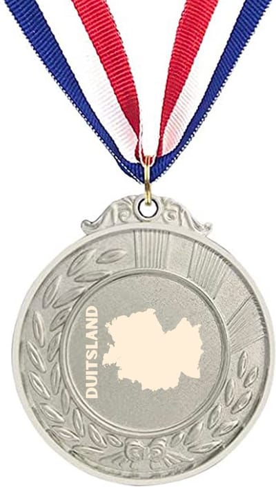 Akyol - duitsland medaille zilverkleuring - Piloot - duitsland cadeau - beste land - leuk cadeau voor je vriend om te geven