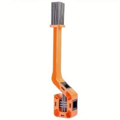 Oranje fietsketting reiniger borstel fiets en wielren onderhoudsmiddelen fietsreiniging tool voor mountainbike racefiets cassette en ketting onderhoud