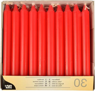 Tafelkaarsen - Spitskaarsen - Sfeerverlichting Creëren - Lange Brandduur - 120 stuks - Rood