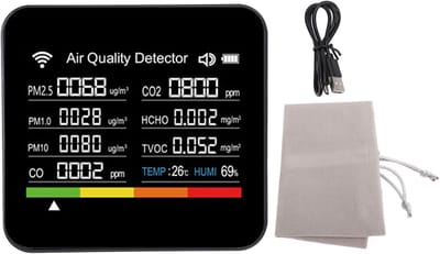Luchtkwaliteit Meter - Tester - Binnen Lucht - 14 Functies WiFi - 2.8 Inch Scherm