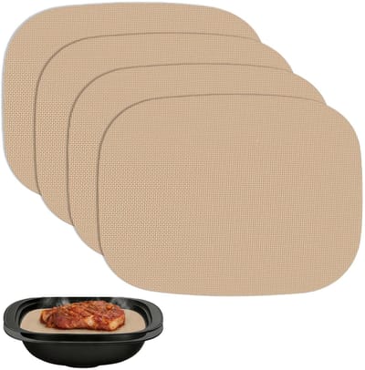 Dailygoods- Bakfolie Herbruikbaar - 4 Stuks - Hittebestendig Tot 250°C - Antiaanbaklaag - Perfecte Pasvorm - Voor Thermomix TM7 - Bakmat