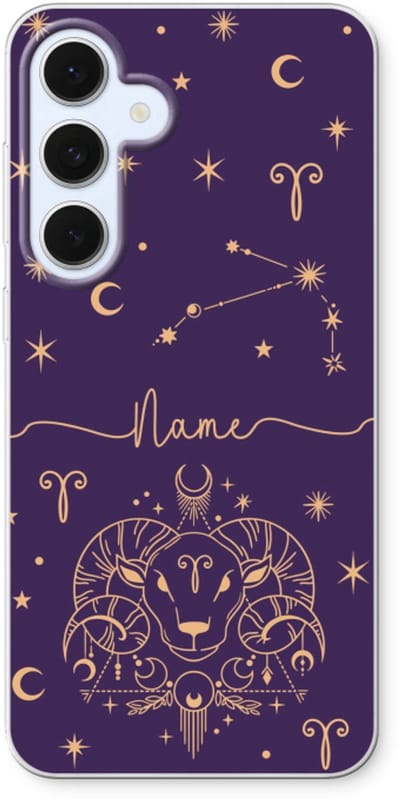 Gepersonaliseerd - Case Company® - Hoesje geschikt voor Samsung Galaxy S24 FE hoesje - Sterrenbeeld N°2 - Soft Cover Telefoonhoesje - Bescherming aan alle Kanten en Schermrand