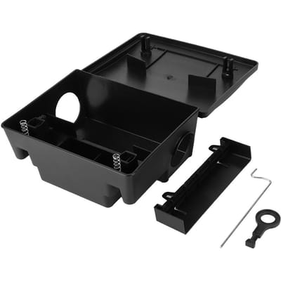 Compacte Binnen Rattenbox Muizen Vangkooi Aasdoos met Slot voor Thuis Ziekenhuis Hotel Gebruik