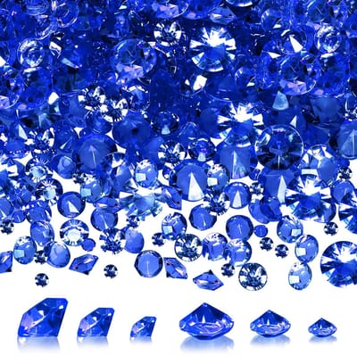 Dailygoods- Acryl Kristallen 5000 Stuks - Blauw Diamanten - Tafeldecoratie - Kamerdecoraties - Decoratie Evenementen - 3mm/6mm/10mm Maten