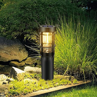 Solar padverlichting 'Saturn' - Set van 2 - Buitenlamp - Tuinverlichting op zonne-energie - Zwart