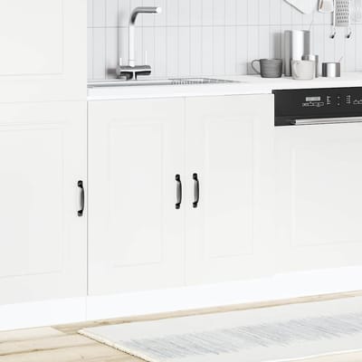 vidaXL - Spoelbakonderkast - Kalmar - 80x46x81,5 - cm - bewerkt - hout - wit