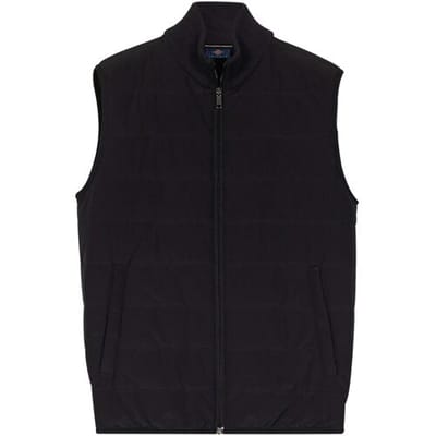 Baileys Body-Warmer Full Zip Sleeveless Front Padded And Quilted Navy / male