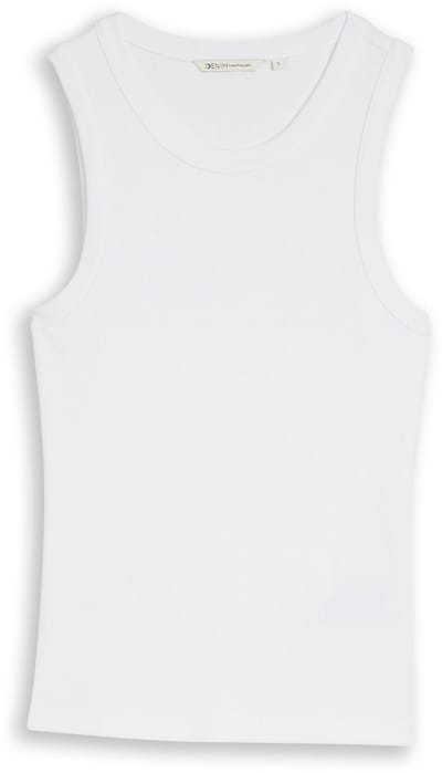 Tom Tailor Denim - Slim fit top in een set van 2 - Maat XL - White