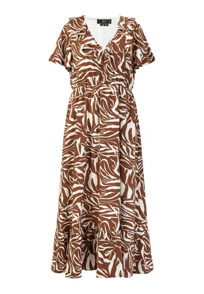 faina jurk - zebraprint caneva