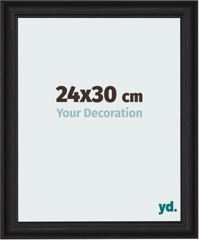 Your Decoration - Fotolijst 24x30 cm - MDF - Zwart Houtnerf - Lazio