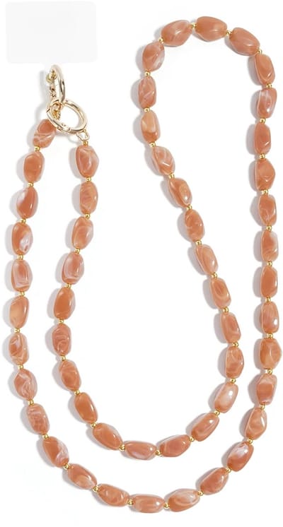 Yehwang Telefoonketting - Kralen Casual Acryl - Dagelijkse accessoires - Poederroze - Roze - 120 cm