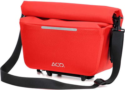 ACID Fietstas PRO RILink - Waterafstotend - Schouderriem - PVC-vrij - TPU - Inhoud. 14L - Rood/Zwart