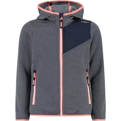 Gebreide meisjes hoodie met jacquardpatroon CMP