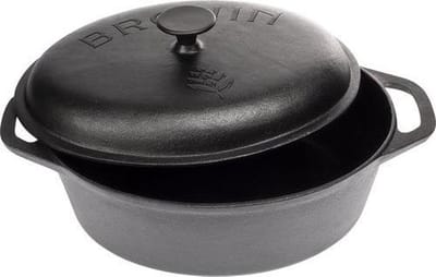 Gietijzeren braadpan 5.5 liter ovaal