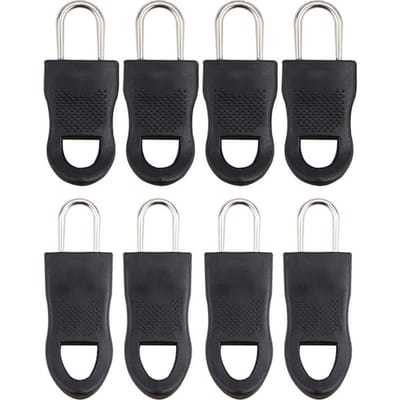8/10 stuks Vervangende Ritskop Gereedschapsvrij Verwijderbare Rits Trekker voor Bagage Schooltas Eindpas Touw Label Kleding Rits Reparateur Gebroken
