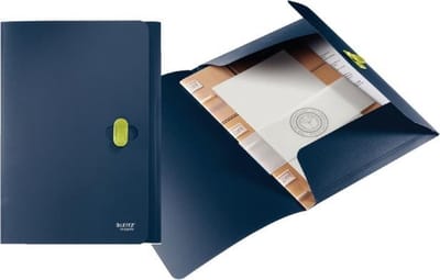 Leitz PP re:cycle 3 Klepsmap - 100% Recyclebaar - Donkerblauw - 1 Stuk