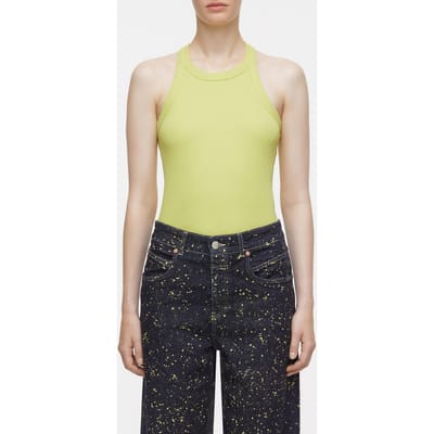 Closed Racer Top T-shirts Primary Yellow Size: L | Tanks &amp; Camis Outlet | Dames | Geel