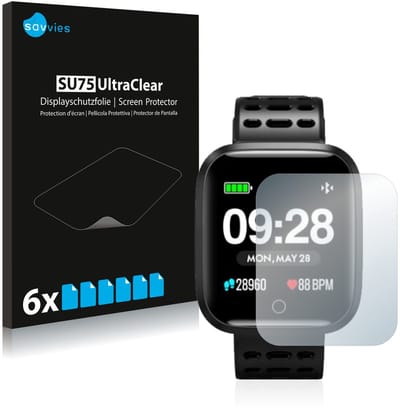 Savvies - Screenprotector voor Lenovo E1 - Folie Beschermfolie transparant 6 Stuks
