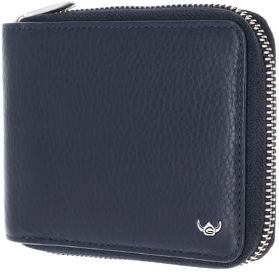 Golden Head Leren portemonnee Capri RFID Protect RV-Scheintasche 1367 Blau donkerblauw