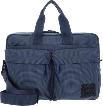 MANDARINA DUCK Handtas Schoudertas met laptopvak District Briefcase Atlantic Sea Blauw