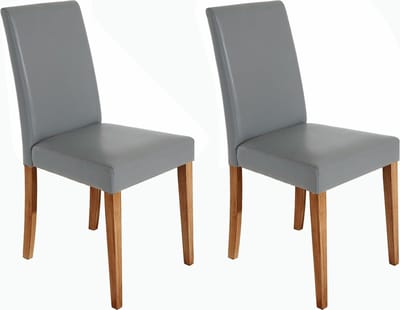 Lion-Eetkamerstoel - Set van 2 - Grijs PU