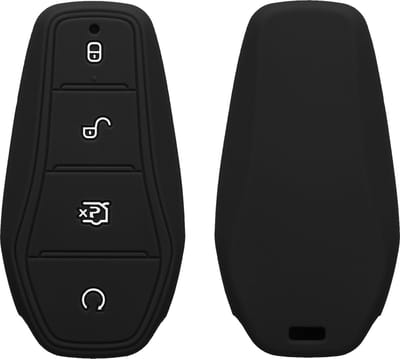 kwmobile autosleutel hoesje geschikt voor BYD Atto 3 / Sealion / Han / Tang / Dolphin / Seal hoes - TPU autosleutel behuizing - Beschermende auto sleutel case - Sleuteletui in zwart