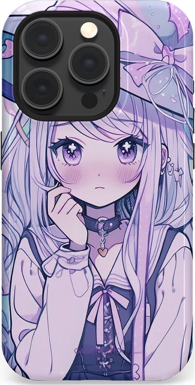 Casetastic Hoesje Geschikt voor Apple iPhone 15 Pro Magsafe - Stijlvolle Beschermende Duo-layer Case - Yume Meisje