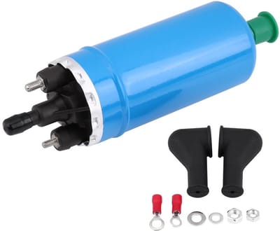 Solidchoice - Dailygoody - Universele hogedruk brandstofpomp - Elektrische inline pomp - Gecoate schaal - Zwarte kleur - Verbeterde prestaties - Geschikt voor E23 E