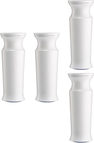 Meubelpoten Aluminium - Kastvoeten Tafelpoten - Meubels Stabiliseren - Anti-roest en Vervorming - 10 cm - Wit