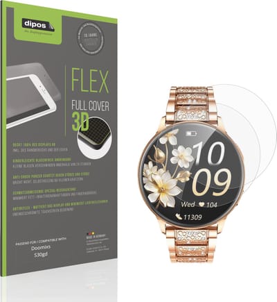 dipos FLEX – 2x Matte Screenprotector geschikt voor Doomixs S30gd | Volledige Schermbescherming | Case-Friendly