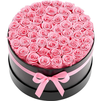 Forever Flowers, 50 Geconserveerde Rozen in een Doos, Eeuwige Bloemen Onsterfelijke Bos Bloemen Verjaardagscadeau voor Bezorging Prime Vrouwen Zijn Vrouw Moeders,
