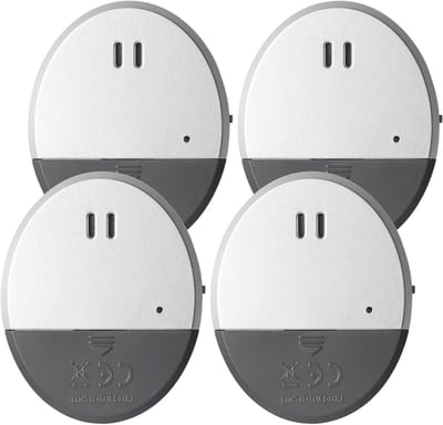 Ultradun vensteralarm met luid alarm - Glasbreuk- en deuralarm, schoksensor voor optimale beveiliging - 4 stuks