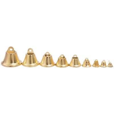 10 Stuks Goud Kleine Bel Metaal Windgong Hanger Hand DIY Luidspreker Bel Kerstfeest Huis Tuin Decoratie Benodigdheden 35mm