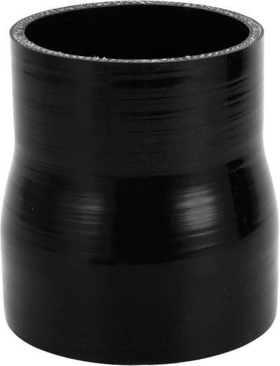 Allecto - Siliconen Koelslang - 76 mm/89 mm - Bestand tegen Hoge Temperatuur - Zwart - Universeel - Geschikt voor Motoren - Lengte 100 mm