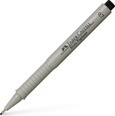 Faber-Castell fineliner - Ecco Pigment - 0,7 mm - zwart - FC-166799