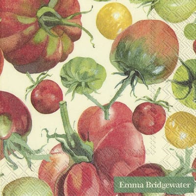 IHR Emma Bridgewater - Servetten - Cocktail servetten - 25x25cm - Tomatoes