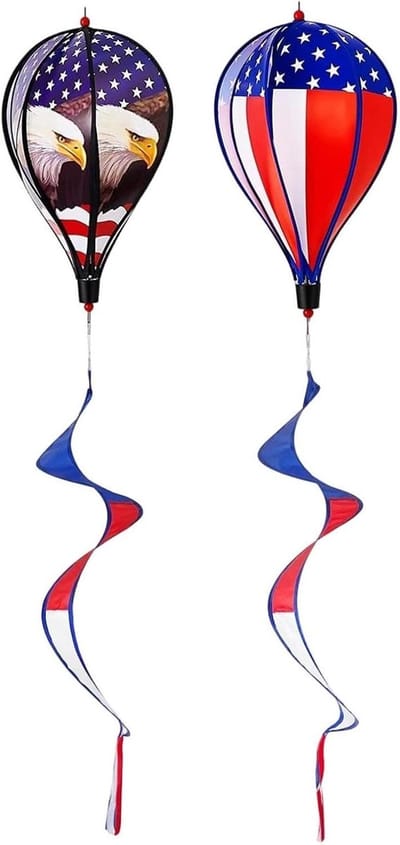 Windspinners Set - Tuindecoratie Ballonnen - Buiten Versieren - Levendige Kleuren - 109 cm Hoog - Multicolor
