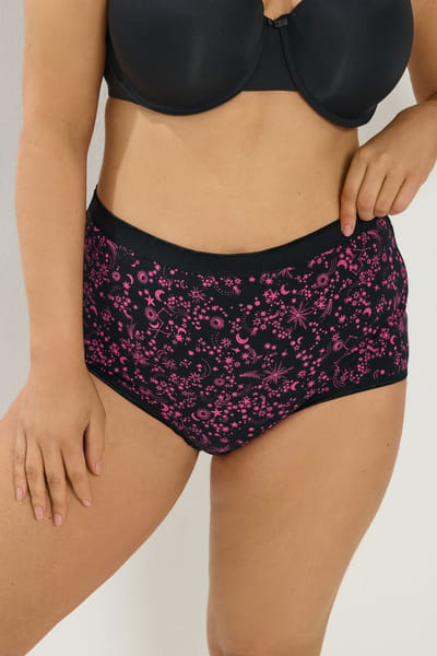 Yours 5 Pack Roze Slips Met Volledige Dekking Met Hemelprint Size 42-44