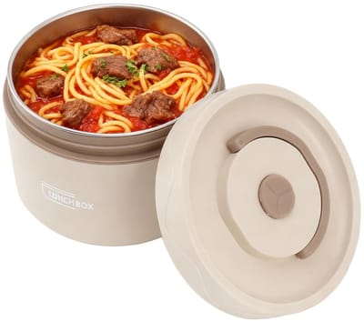 Dailygoods- Soepcontainer Thermo - Roestvrij Stalen Lunchbox - Dubbele Laag - 550 ml - Magnetronveilig - Isolatie tot 5 uur