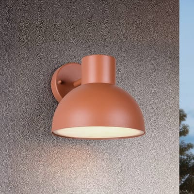 TRIO ELBE - Wandlamp - Abrikoos - excl. 1x E27 4,9 W - Wandmontage - Buitenverlichting - IP44