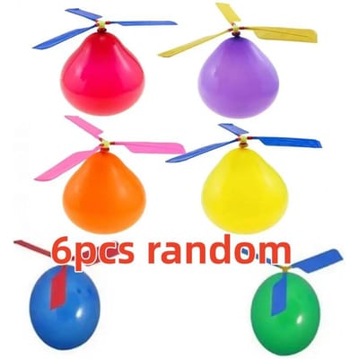3 STUKS Luchtballon Helikopter Speelgoed - Grappige Draagbare Buiten Vliegende Helikopter voor Kinderen Verjaardagsfeest Kinderdag Spel