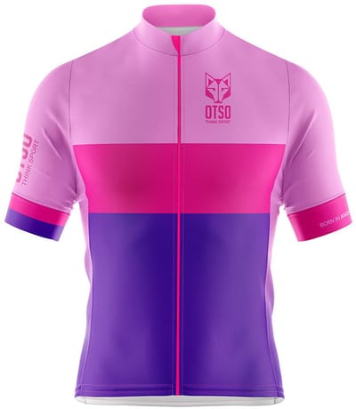 Otso Zaria Korte Mouw Wielertrui Roze S Man